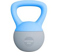 SPORTNOW 8kg Soft Kettlebell with Non-Slip Handle, Light Blue & Grey