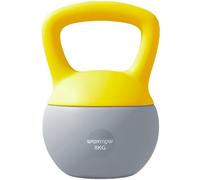 SPORTNOW 8kg Soft Kettlebell with Non-Slip Handle, Yellow & Grey