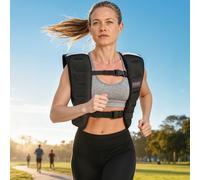 SPORTNOW Weighted Vest, 8kg Running Weight Vest with Adjustable Straps and Reflective Strips, for Men and Women Strength Training, Cardio