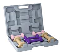 Sportnow 9Kg Hex Dumbbells Set With Carry Case, 2 X 1Kg, 2 X 1.5Kg, 2 X 2Kg Multi