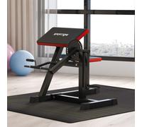 SPORTNOW Adjustable Preacher Curl Bench with Elbow Cushion for Home Gym, Black