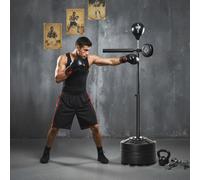 SPORTNOW Adjustable Speed Bag with Stand, Reflex Bar, Black | Size: Standard SPORTNOW Black Standard