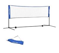 SPORTNOW Badminton Net Foldable Height Adjustable | Outdoor Sports Net, Carry Bag, Tennis, Badminton, Pickleball, Volleyball, Garden