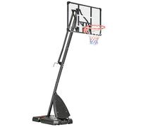 SPORTNOW Adjustable Basketball Hoop with Weighted Base & Wheels, 2.4-2.9m (A61-045V02BK)