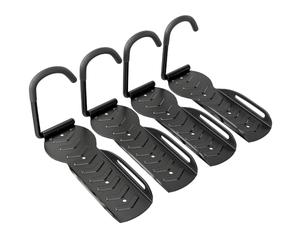 SPORTNOW Bike Rack Wall Mounted Bicycle Hanger Hook Foldable 4 Pack | Garage Bike Wall Rack, Bicycle Storage Holder, Indoor Outdoor Use