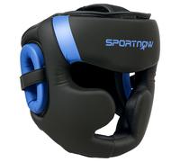 SPORTNOW Boxing Headguard, Boxing Headgear Helmet with Adjustable Strap for Kickboxing Sparring Martial Arts Karate Taekwondo, Blue