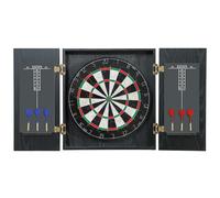 SPORTNOW Bristle Dartboard with Cabinet, 6 Steel Tip Darts, Cabinet