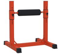 SPORTNOW Bulgarian Split Squat Stand - 12-Level Leg Training Machine - Red | TJ Hughes