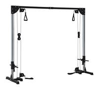 Cable Crossover Machine for Full Body Strength Training SPORTNOW Black One Size