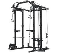 SPORTNOW Cable Crossover Machine, with Lat-Pull Down System