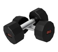 SPORTNOW 2 x 8kg Dumbbells Weights Set, none