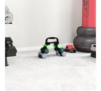 SPORTNOW Dumbbells Set with Carry Storage Rack, Set of 6 Weights for Home Gym, Kettlebell Training Weight Lifting Exercise, 2 x 1kg, 2 x 3kg, 2 x 5kg Green