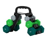 SPORTNOW Dumbbells Set with Carry Storage Rack, 2 x 1kg, 2 x 3kg, 2 x 5kg, Multi