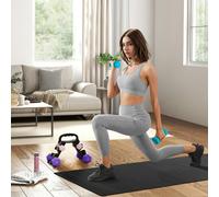 SPORTNOW Dumbbells Set with Storage Rack, 2 x 1kg, 2 x 3kg, 2 x 5kg, Pink SPORTNOW Multicolor