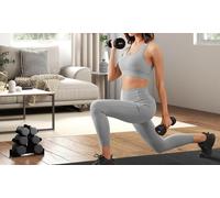 SPORTNOW Dumbbells Weights Set:A91-343V06OG SPORTNOW 2 x 12kg Dumbbells Weights Set with 12-Sided Shape