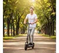 SPORTNOW Electric Scooter for Adults with 350W Motor, 30km Range, 8.5" Pneumatic Tyres, Up to 25km/h, Foldable E Scooter with 36V 7.8Ah Battery and Dual Brakes, Max Load 120KG