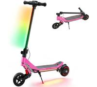 SPORTNOW Electric Scooter for Kids Dual Suspension Foldable Age 6-14 Pink