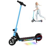 SPORTNOW Electric Scooter for Kids Foldable Age 6-14 Dual Brakes Blue