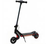 SPORTNOW Electric Scooter for Kids, Foldable E Scooter for Age Age 6+ with LED Display, RGB lights, Up to 16km/h, Black