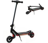 SPORTNOW Electric Scooter for Kids, Foldable Kids Scooter for Age 6-14 with LED Display, RGB lights, Up to 16km/h, Maximum Range 12km, Kick-to-Start, for Boys and Girls, Black