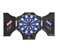SPORTNOW Electronic Dartboard Set for 8 Players w/ 31 Games, LCD Scoring Indicator in Black SPORTNOW Black