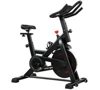 SPORTNOW Exercise Bike, Indoor Stationary Bike with Smart APP, 0-100% Magnetic Resistance, Adjustable Seat & Handlebars
