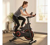 SPORTNOW Exercise Bike for Home Use, Stationary Bike with Adjustable Magnetic Resistance, Indoor Cycling Equipment with LCD Display, Comfortable Seat for Home Gym, 120KG Weight Capacity