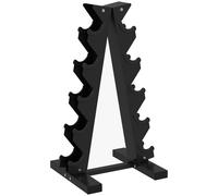 SPORTNOW 5-Tier Dumbbell Rack, Dumbbell Storage Stand Holder, Steel Weight Tree for Home Gym