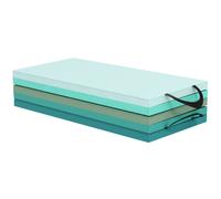 Sportnow Foldable 6Ft Gymnastics Mat, 3.2 Cm Thick Crash Mat, Mixed Green Multi