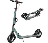 SPORTNOW Foldable Kick Scooter Height Adjustable Handlebar Adult Silver