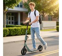 SPORTNOW Foldable Kick Scooter with Height Adjustable Handlebar, Adult Scooters - Silver