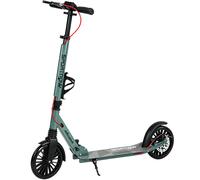 SPORTNOW Foldable Kick Scooter with Height Adjustable Handlebar, One-click Folding Adult Scooters with 200 mm Big Wheels, Silver Tone
