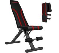 SPORTNOW Foldable Weight Bench, Adjustable Incline Flat Bench Press with 6-Level Backrest, 4-Level Seat, Leg Extension for Home Gym Workout Full Body Strength Training