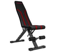 SPORTNOW Foldable Weight Bench, Adjustable Incline Flat Bench Press with 6-Level Backrest, 4-Level Seat, Leg Extension for Home Gym Workout Full Body Strength Training
