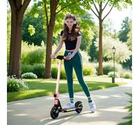 SPORTNOW Folding Electric Scooter for Age 6-14, Up to 14 KM/H & 6 KM in Pink SPORTNOW Pink