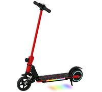 SPORTNOW Folding Electric Scooter for Kids Ages 6-14 with Dual Brakes, Front Suspension, Lightweight Aluminium, Max Speed 14 KM/H, Red Aosom UK