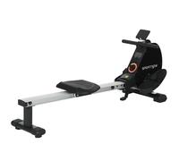 SPORTNOW Folding Magnetic Rowing Machine with Dual Aluminium Slide Rail | TJ Hughes Black