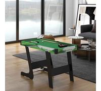 SPORTNOW 104cm Folding Pool Table with Cues, Balls, Chalk, Triangle, Brush