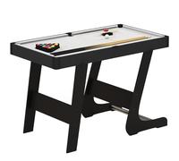 SPORTNOW Folding Pool Table Set 104cm Mini Snooker Table with 2 Cues Grey