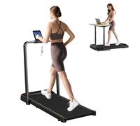SPORTNOW Folding Treadmill Under Desk Walking Pad with Incline - Silver | TJ Hughes