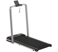 SPORTNOW Folding Walking Treadmill, Under Desk Walking Pad with Incline, Silver Tone