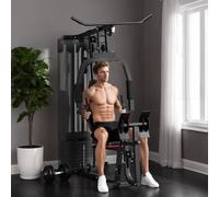 SPORTNOW Home Gym Machine Compact Multi Gym with 45kg Weight Stack - 160L x 108W x 200Hcm