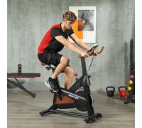 SPORTNOW Indoor Exercise Bike, Quiet Stationary Bike for Home Gym Cardio Workout in Black SPORTNOW Black