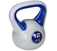 SPORTNOW Kettlebell, 12kg Kettle Bells with Handle for Home Gym Weight Lifting and Strength Training, Dark Blue and Grey