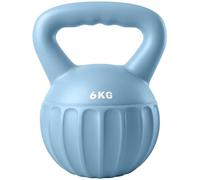 SPORTNOW Kettlebell, 6 kg Kettle Bell with Non-Slip Handle for Home Gym Weight Lifting and Strength Training, Blue