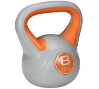 SPORTNOW 8kg Kettle Bell with Handle for Home Gym, Orange and Grey, Orange