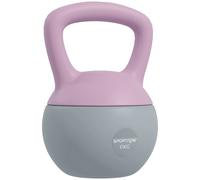 SPORTNOW Soft Kettlebell, 6kg Kettle Bell with Non-Slip Handle for Home Gym Weight Lifting and Strength Training, Purple and Grey