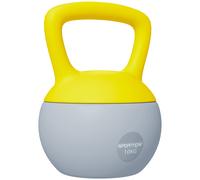 Sportnow 10Kg Kettlebell W/ Soft Body And Non-slip Handle, Yellow And Grey, Yellow