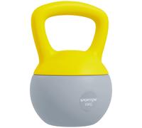 SPORTNOW Soft Kettlebell, 6kg Kettle Bell with Non-Slip Handle for Home Gym Weight Lifting and Strength Training, Yellow and Grey