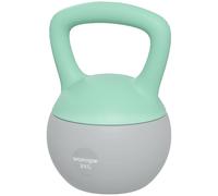Sportnow Kettlebell With Soft Body And Non-Slip Handle, Grey And Green Green